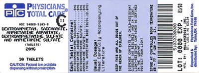 Image Of 20 mg Package Label (20mg Package Label)